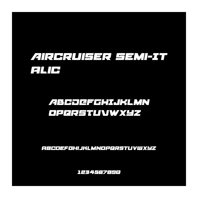 Aircruiser Semi-Italic