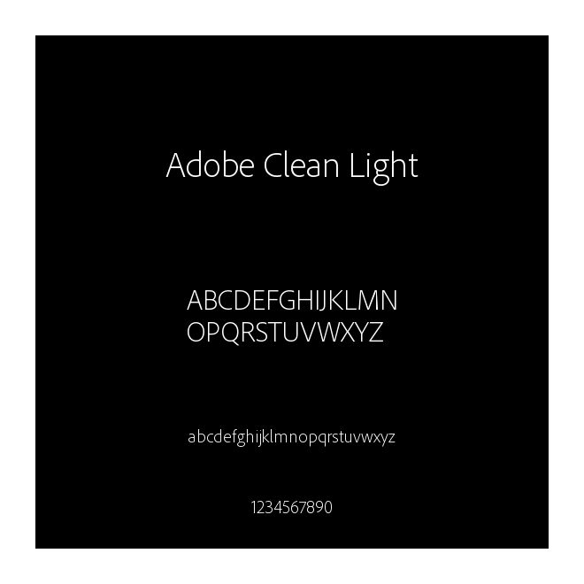 Adobe Clean Light
