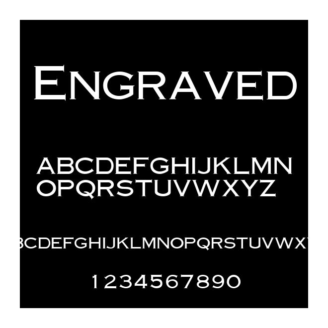 Engraved