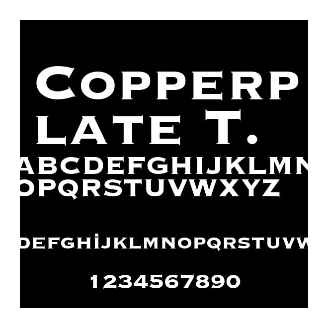 Copperplate T.