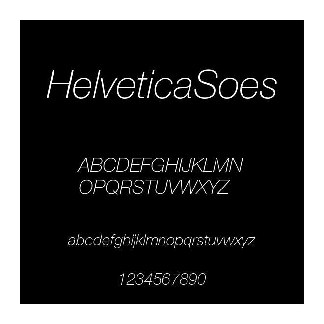 HelveticaSoes