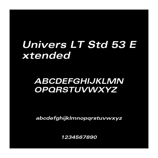 Univers LT Std 53 Extended