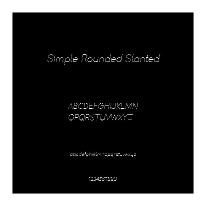 Simple Rounded Slanted
