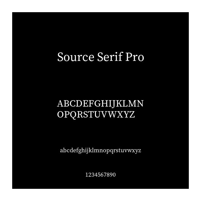 Source Serif Pro