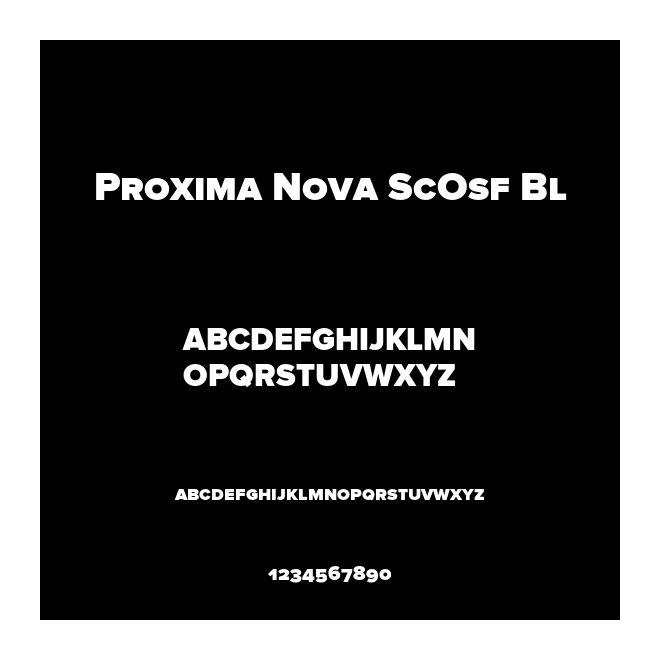 Proxima Nova ScOsf Bl