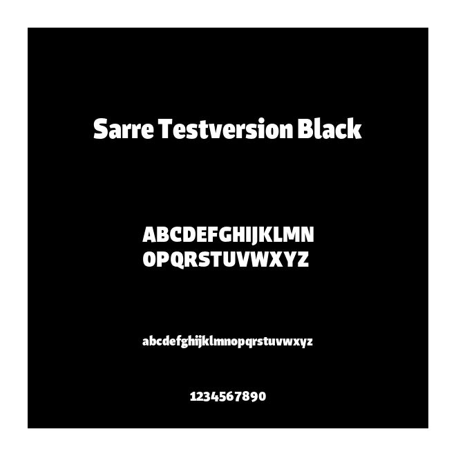 Sarre Testversion Black
