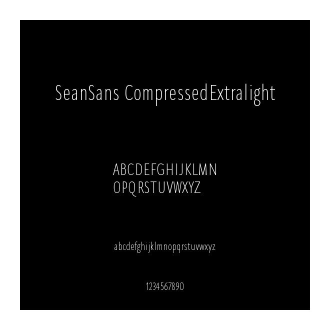SeanSans CompressedExtralight