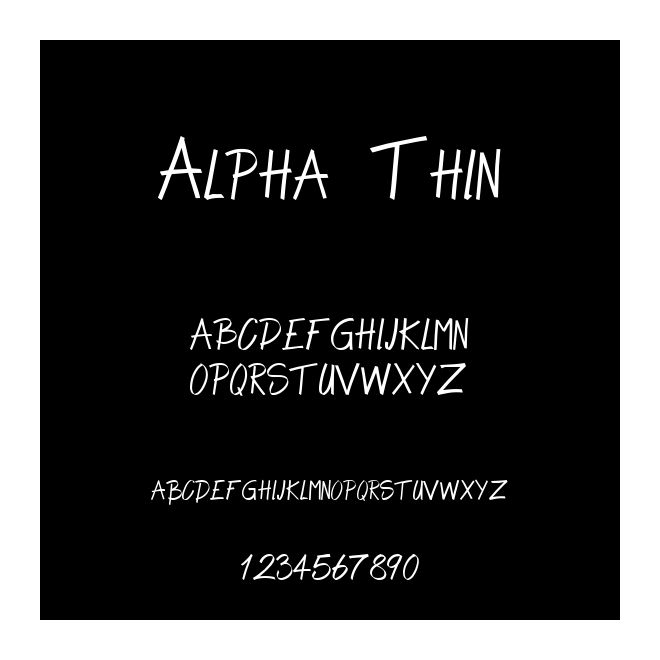 Alpha Thin