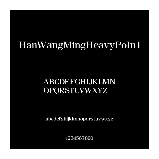 HanWangMingHeavyPoIn1