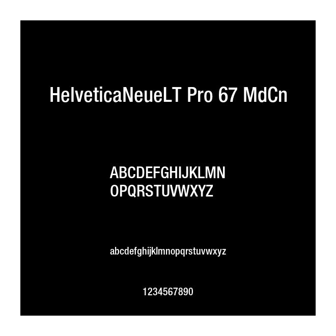 HelveticaNeueLT Pro 67 MdCn