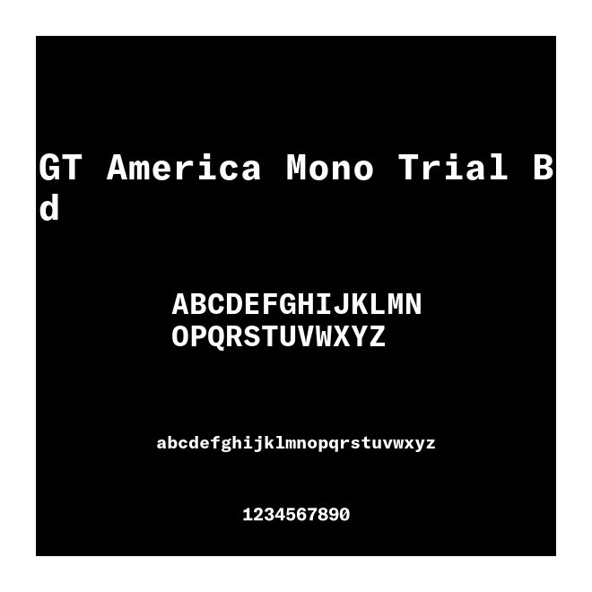 GT America Mono Trial Bd