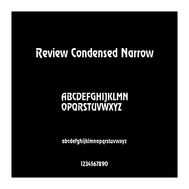 Review Condensed Narrow