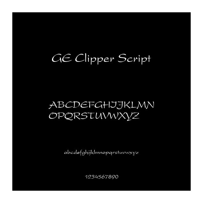 GE Clipper Script