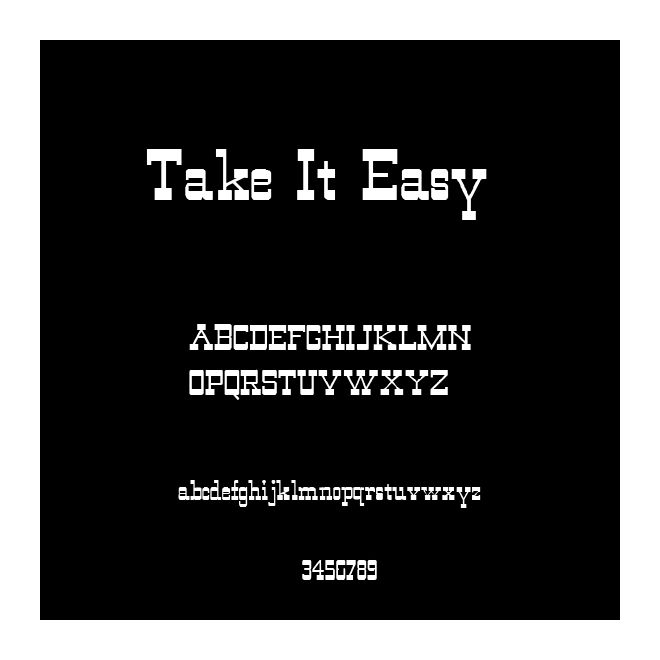 Take It Easy 1