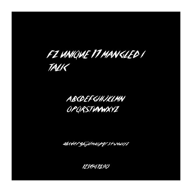 FZ UNIQUE 17 MANGLED ITALIC