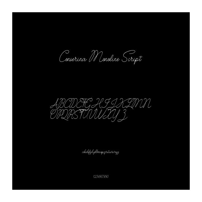Conserina Monoline Script
