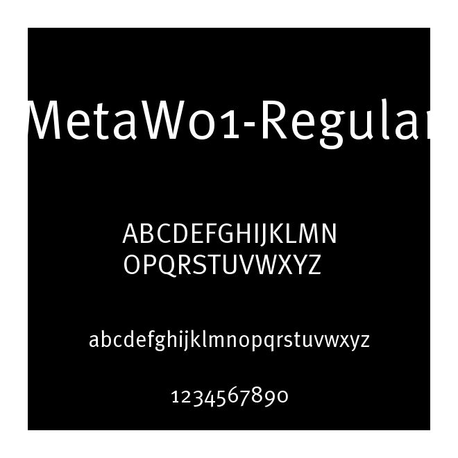 MetaW01-Regular