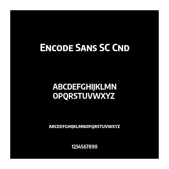 Encode Sans SC Cnd
