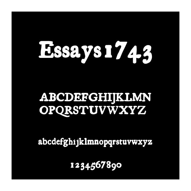 Essays1743