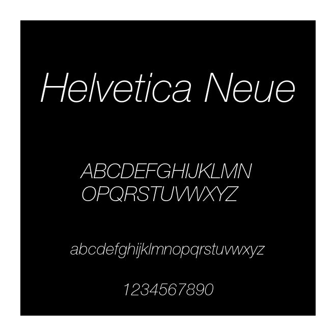 Helvetica Neue