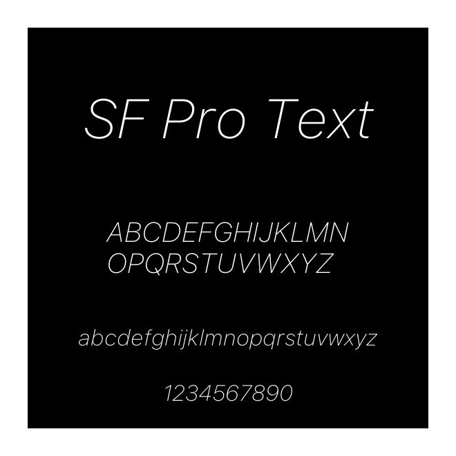 SF Pro Text