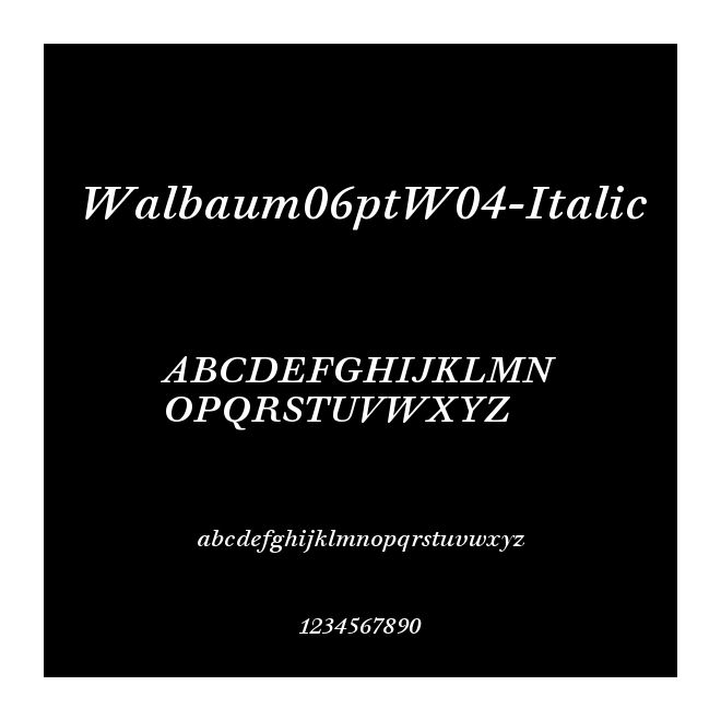 Walbaum06ptW04-Italic