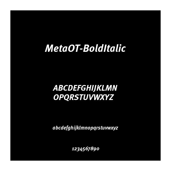 MetaOT-BoldItalic