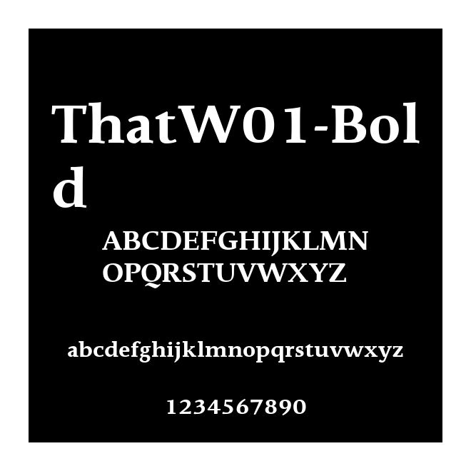 ThatW01-Bold