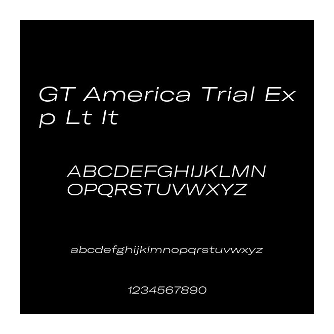 GT America Trial Exp Lt It