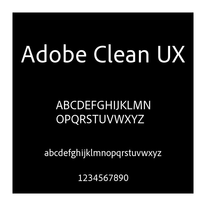 Adobe Clean UX