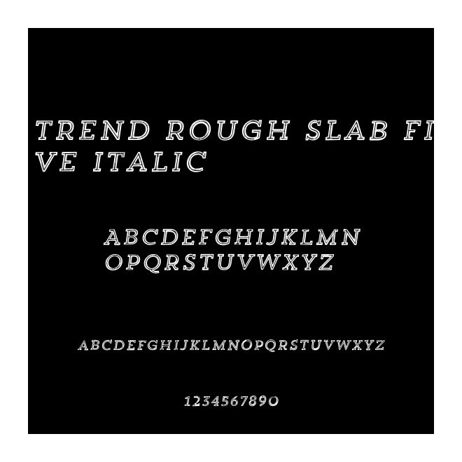 Trend Rough Slab Five Italic