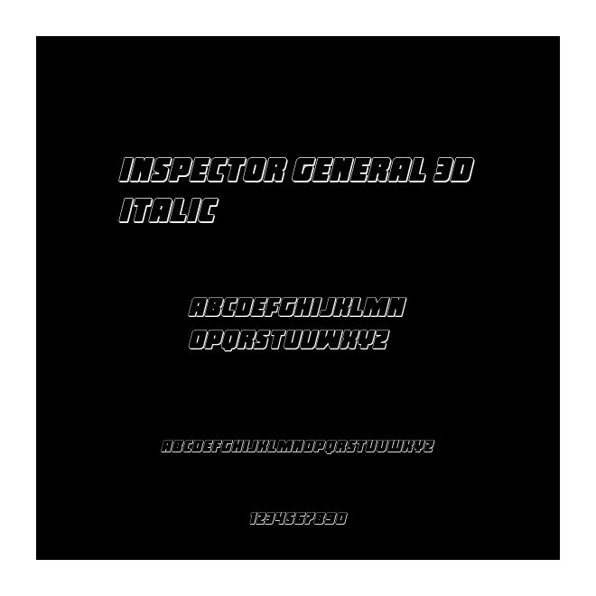 Inspector General 3D Italic