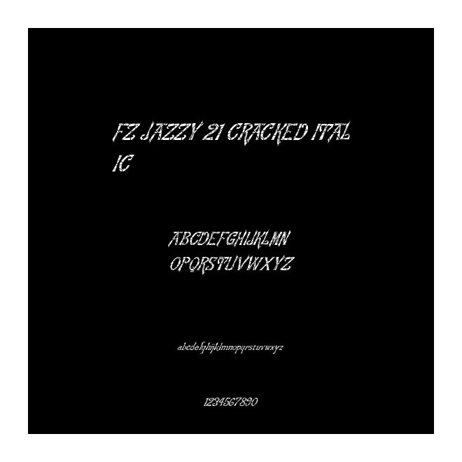 FZ JAZZY 21 CRACKED ITALIC