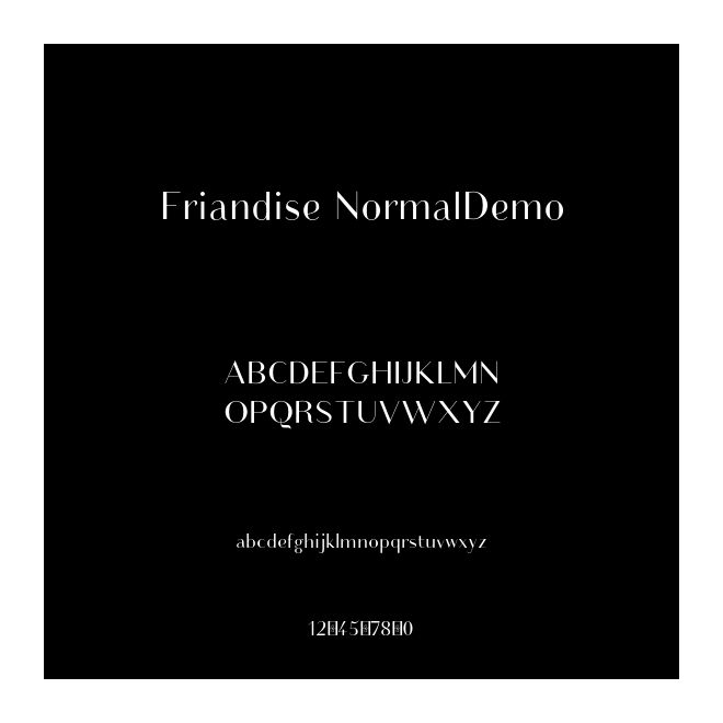 Friandise NormalDemo