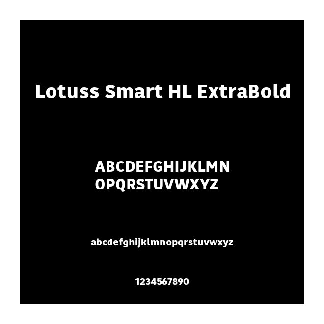 Lotuss Smart HL ExtraBold