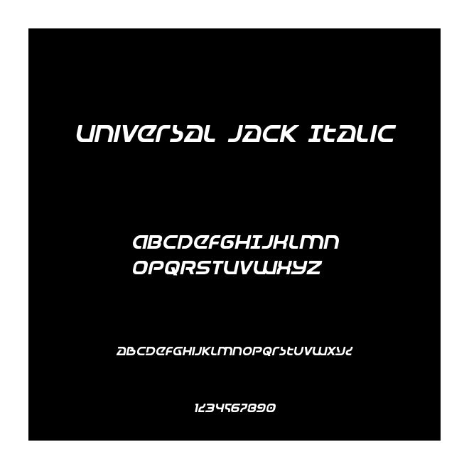 Universal Jack Italic