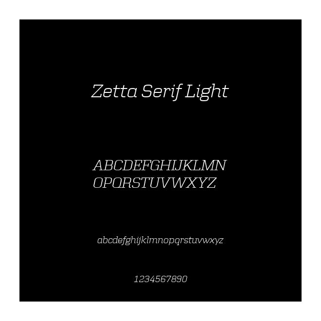 Zetta Serif Light