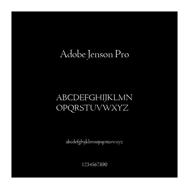 Adobe Jenson Pro