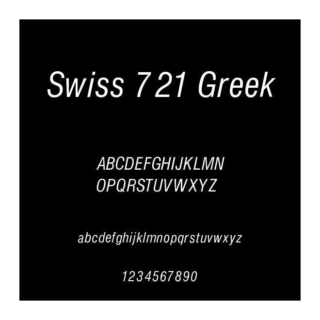 Swiss 721 Greek