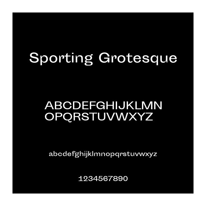 Sporting Grotesque