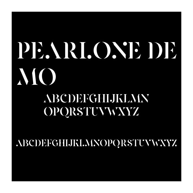 Pearlone DEMO