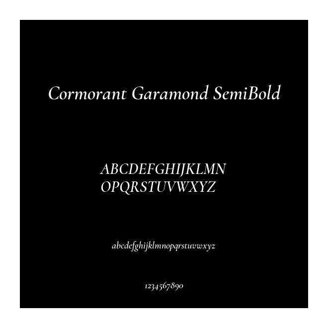 Cormorant Garamond SemiBold