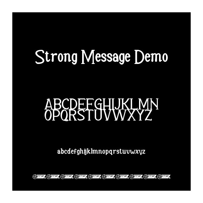 Strong Message Demo