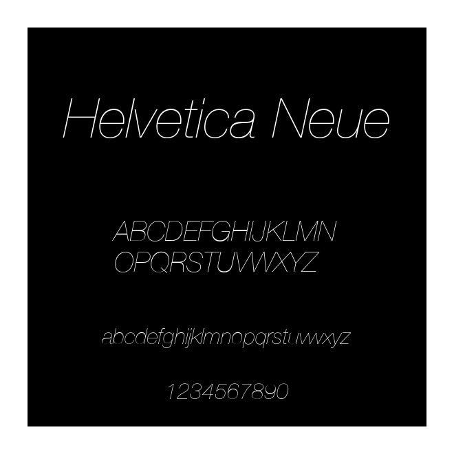 Helvetica Neue