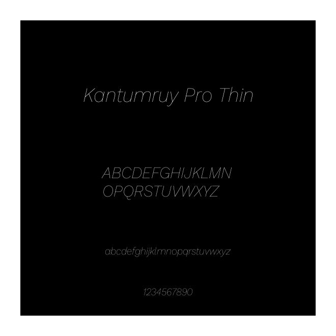 Kantumruy Pro Thin