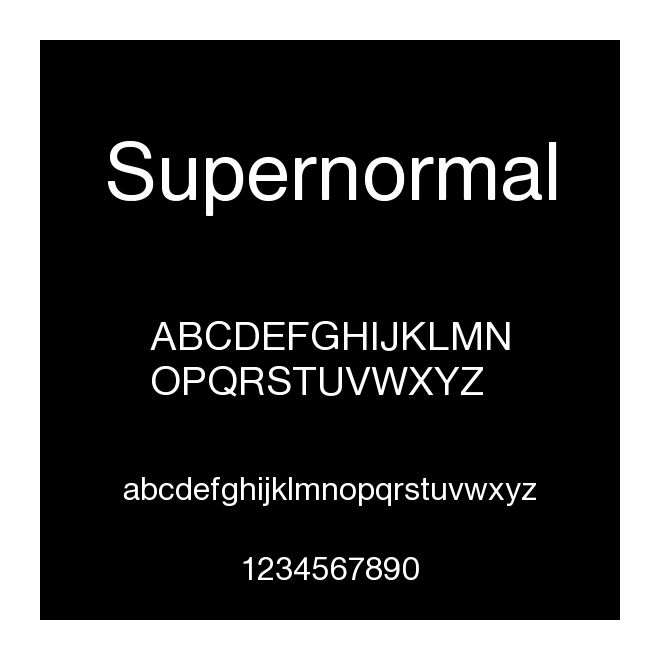 Supernormal
