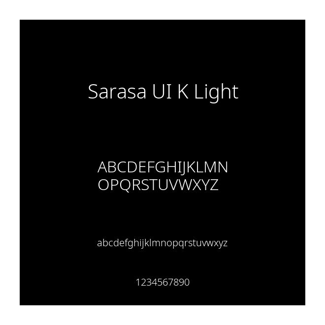Sarasa UI K Light