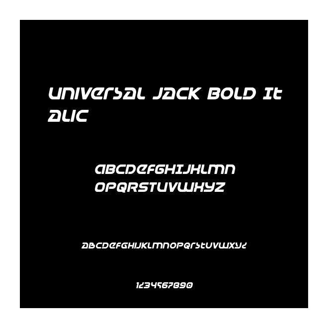 Universal Jack Bold Italic