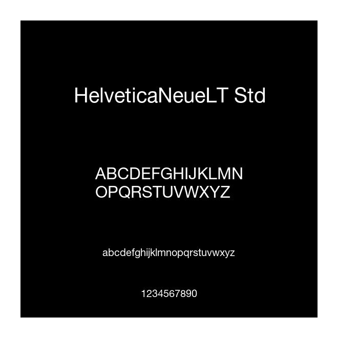 HelveticaNeueLT Std