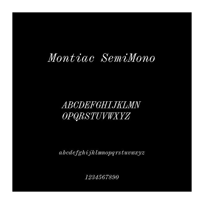 Montiac SemiMono